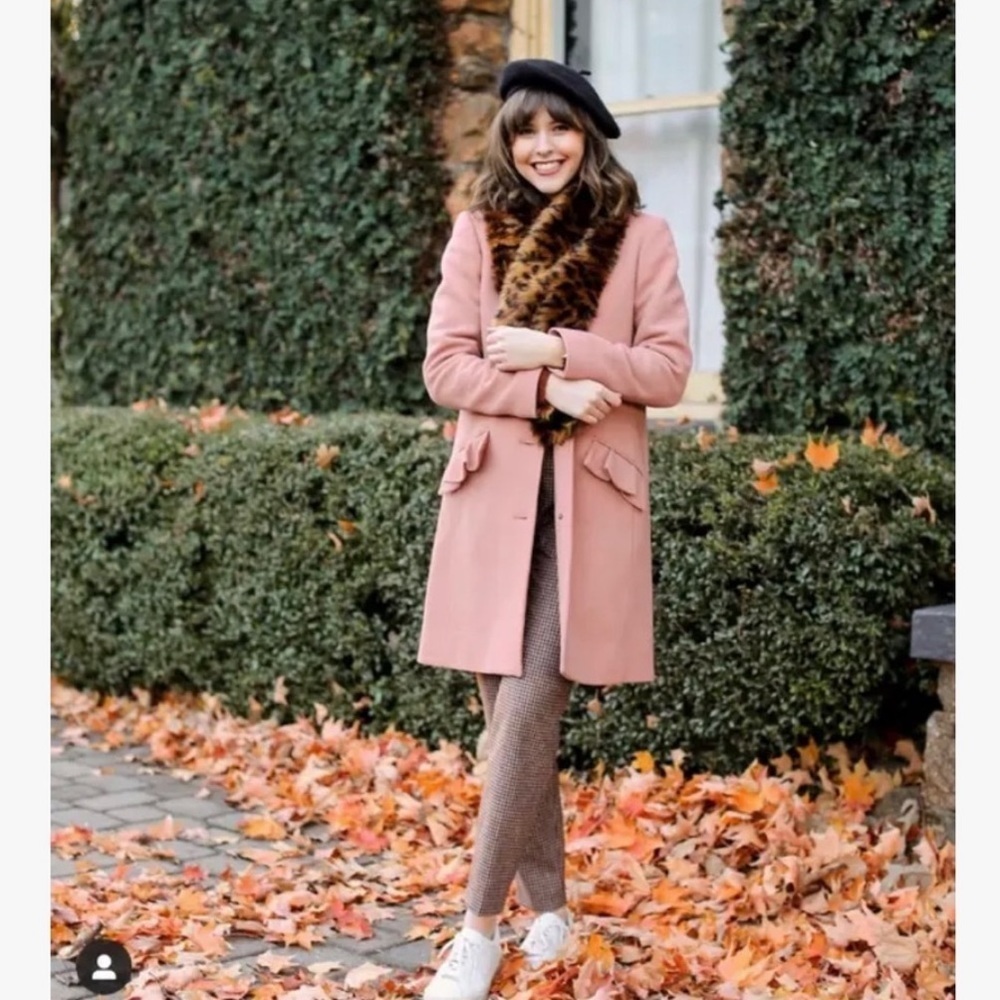 J. Crew Pink Coat in excellent condition 💝 - Picture 3 of 13